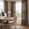 image:imageNICETOWN Pinch Pleated Blue Plaid Curtains 2 Panels W40 x L84 in Linen Blend Light Filtering Privacy Draperies with Grid Tartan Pattern Premium Curtains for Living Room Dining Room with HooksDeep Taupe