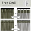 image:imageNICETOWN Pinch Pleated Blue Plaid Curtains 2 Panels W40 x L84 in Linen Blend Light Filtering Privacy Draperies with Grid Tartan Pattern Premium Curtains for Living Room Dining Room with HooksMoss Green