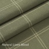image:imageNICETOWN Pinch Pleated Blue Plaid Curtains 2 Panels W40 x L84 in Linen Blend Light Filtering Privacy Draperies with Grid Tartan Pattern Premium Curtains for Living Room Dining Room with HooksMoss Green
