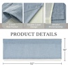 image:imageNICETOWN Sage Green 2 Layers Linen Valance 52 W x 18 L 1 Panel  Rod Pocket DoubleLayered Farmhouse Kitchen Curtain Valance Semi Sheer Rustic Home Decor For Bathroom Small WindowDusty Blue