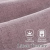 image:imageNICETOWN Sage Green 2 Layers Linen Valance 52 W x 18 L 1 Panel  Rod Pocket DoubleLayered Farmhouse Kitchen Curtain Valance Semi Sheer Rustic Home Decor For Bathroom Small WindowDusty Mauve