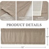 image:imageNICETOWN Sage Green 2 Layers Linen Valance 52 W x 18 L 1 Panel  Rod Pocket DoubleLayered Farmhouse Kitchen Curtain Valance Semi Sheer Rustic Home Decor For Bathroom Small WindowNatural
