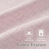 image:imageNICETOWN Sage Green 2 Layers Linen Valance 52 W x 18 L 1 Panel  Rod Pocket DoubleLayered Farmhouse Kitchen Curtain Valance Semi Sheer Rustic Home Decor For Bathroom Small WindowLight Pink