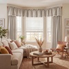 image:imageNICETOWN Sage Green 2 Layers Linen Valance 52 W x 18 L 1 Panel  Rod Pocket DoubleLayered Farmhouse Kitchen Curtain Valance Semi Sheer Rustic Home Decor For Bathroom Small WindowOatmeal