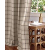 image:imageNICETOWN Taupe 100 Blackout Plaid Cabin Buffalo Gingham Curtain 52W x 84L  Living Room Checkered Patterned Thermal Insulated Grommet Room Darkening Curtains amp Rustic Drapes for Farmhouse 2 PanelsPlaid  Taupe  White