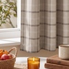 image:imageNICETOWN Taupe 100 Blackout Plaid Cabin Buffalo Gingham Curtain 52W x 84L  Living Room Checkered Patterned Thermal Insulated Grommet Room Darkening Curtains amp Rustic Drapes for Farmhouse 2 PanelsPlaid  Taupe  White
