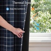 image:imageNICETOWN Taupe 100 Blackout Plaid Cabin Buffalo Gingham Curtain 52W x 84L  Living Room Checkered Patterned Thermal Insulated Grommet Room Darkening Curtains amp Rustic Drapes for Farmhouse 2 PanelsPlaid  Dark Blue  White