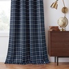 image:imageNICETOWN Taupe 100 Blackout Plaid Cabin Buffalo Gingham Curtain 52W x 84L  Living Room Checkered Patterned Thermal Insulated Grommet Room Darkening Curtains amp Rustic Drapes for Farmhouse 2 PanelsPlaid  Dark Blue  White