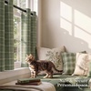 image:imageNICETOWN Taupe 100 Blackout Plaid Cabin Buffalo Gingham Curtain 52W x 84L  Living Room Checkered Patterned Thermal Insulated Grommet Room Darkening Curtains amp Rustic Drapes for Farmhouse 2 PanelsPlaid  Olive Green  White