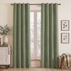 image:imageNICETOWN Taupe 100 Blackout Plaid Cabin Buffalo Gingham Curtain 52W x 84L  Living Room Checkered Patterned Thermal Insulated Grommet Room Darkening Curtains amp Rustic Drapes for Farmhouse 2 PanelsPlaid  Olive Green  White