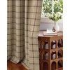image:imageNICETOWN Taupe 100 Blackout Plaid Cabin Buffalo Gingham Curtain 52W x 84L  Living Room Checkered Patterned Thermal Insulated Grommet Room Darkening Curtains amp Rustic Drapes for Farmhouse 2 PanelsPlaid  Burlap  White