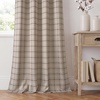 image:imageNICETOWN Taupe 100 Blackout Plaid Cabin Buffalo Gingham Curtain 52W x 84L  Living Room Checkered Patterned Thermal Insulated Grommet Room Darkening Curtains amp Rustic Drapes for Farmhouse 2 PanelsPlaid  Taupe  White
