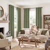 image:imageNICETOWN Taupe 100 Blackout Plaid Cabin Buffalo Gingham Curtain 52W x 84L  Living Room Checkered Patterned Thermal Insulated Grommet Room Darkening Curtains amp Rustic Drapes for Farmhouse 2 PanelsGrid Pattern  Olive Green  White