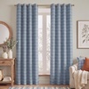 image:imageNICETOWN Taupe 100 Blackout Plaid Cabin Buffalo Gingham Curtain 52W x 84L  Living Room Checkered Patterned Thermal Insulated Grommet Room Darkening Curtains amp Rustic Drapes for Farmhouse 2 PanelsPlaid  Sea Blue  White
