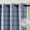 image:imageNICETOWN Taupe 100 Blackout Plaid Cabin Buffalo Gingham Curtain 52W x 84L  Living Room Checkered Patterned Thermal Insulated Grommet Room Darkening Curtains amp Rustic Drapes for Farmhouse 2 PanelsPlaid  Sea Blue  White
