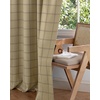 image:imageNICETOWN Taupe 100 Blackout Plaid Cabin Buffalo Gingham Curtain 52W x 84L  Living Room Checkered Patterned Thermal Insulated Grommet Room Darkening Curtains amp Rustic Drapes for Farmhouse 2 PanelsGrid Pattern  Burlap  White