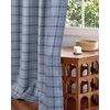 image:imageNICETOWN Taupe 100 Blackout Plaid Cabin Buffalo Gingham Curtain 52W x 84L  Living Room Checkered Patterned Thermal Insulated Grommet Room Darkening Curtains amp Rustic Drapes for Farmhouse 2 PanelsPlaid  Sea Blue  White