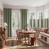 image:imageNICETOWN Taupe 100 Blackout Plaid Cabin Buffalo Gingham Curtain 52W x 84L  Living Room Checkered Patterned Thermal Insulated Grommet Room Darkening Curtains amp Rustic Drapes for Farmhouse 2 PanelsPlaid  Olive Green  White