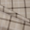 image:imageNICETOWN Taupe 100 Blackout Plaid Cabin Buffalo Gingham Curtain 52W x 84L  Living Room Checkered Patterned Thermal Insulated Grommet Room Darkening Curtains amp Rustic Drapes for Farmhouse 2 PanelsPlaid  Taupe  White