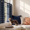image:imageNICETOWN Taupe 100 Blackout Plaid Cabin Buffalo Gingham Curtain 52W x 84L  Living Room Checkered Patterned Thermal Insulated Grommet Room Darkening Curtains amp Rustic Drapes for Farmhouse 2 PanelsPlaid  Dark Blue  White