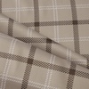 image:imageNICETOWN Taupe 100 Blackout Plaid Cabin Buffalo Gingham Curtain 52W x 84L  Living Room Checkered Patterned Thermal Insulated Grommet Room Darkening Curtains amp Rustic Drapes for Farmhouse 2 PanelsPlaid  Taupe  White