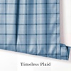 image:imageNICETOWN Taupe Farmhouse Plaid 100 Blackout Ballon Shades 34W x 45L 1 PC  Thermal Insulated Multi Hanging Ways Shade Short Rod Pocket Curtain for Kitchen Liftable Tier Roman BlindPlaid  Sea Blue  White