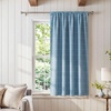 image:imageNICETOWN Taupe Farmhouse Plaid 100 Blackout Ballon Shades 34W x 45L 1 PC  Thermal Insulated Multi Hanging Ways Shade Short Rod Pocket Curtain for Kitchen Liftable Tier Roman BlindGrid Pattern  Sea Blue  White