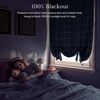 image:imageNICETOWN Taupe Farmhouse Plaid 100 Blackout Ballon Shades 34W x 45L 1 PC  Thermal Insulated Multi Hanging Ways Shade Short Rod Pocket Curtain for Kitchen Liftable Tier Roman BlindGrid Pattern  Dark Blue  White