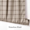 image:imageNICETOWN Taupe Farmhouse Plaid 100 Blackout Ballon Shades 34W x 45L 1 PC  Thermal Insulated Multi Hanging Ways Shade Short Rod Pocket Curtain for Kitchen Liftable Tier Roman BlindPlaid  Taupe  White