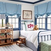 image:imageNICETOWN Taupe Farmhouse Plaid 100 Blackout Ballon Shades 34W x 45L 1 PC  Thermal Insulated Multi Hanging Ways Shade Short Rod Pocket Curtain for Kitchen Liftable Tier Roman BlindGrid Pattern  Sea Blue  White