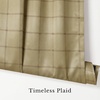 image:imageNICETOWN Taupe Farmhouse Plaid 100 Blackout Ballon Shades 34W x 45L 1 PC  Thermal Insulated Multi Hanging Ways Shade Short Rod Pocket Curtain for Kitchen Liftable Tier Roman BlindGrid Pattern  Burlap  White