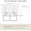 image:imageNICETOWN Taupe Farmhouse Plaid 100 Blackout Ballon Shades 34W x 45L 1 PC  Thermal Insulated Multi Hanging Ways Shade Short Rod Pocket Curtain for Kitchen Liftable Tier Roman BlindGrid Pattern  Dark Blue  White