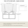 image:imageNICETOWN Taupe Farmhouse Plaid 100 Blackout Ballon Shades 34W x 45L 1 PC  Thermal Insulated Multi Hanging Ways Shade Short Rod Pocket Curtain for Kitchen Liftable Tier Roman BlindGrid Pattern  Sea Blue  White