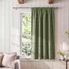 image:imageNICETOWN Taupe Farmhouse Plaid 100 Blackout Ballon Shades 34W x 45L 1 PC  Thermal Insulated Multi Hanging Ways Shade Short Rod Pocket Curtain for Kitchen Liftable Tier Roman BlindGrid Pattern  Olive Green  White