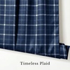image:imageNICETOWN Taupe Farmhouse Plaid 100 Blackout Ballon Shades 34W x 45L 1 PC  Thermal Insulated Multi Hanging Ways Shade Short Rod Pocket Curtain for Kitchen Liftable Tier Roman BlindPlaid  Dark Blue  White