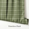 image:imageNICETOWN Taupe Farmhouse Plaid 100 Blackout Ballon Shades 34W x 45L 1 PC  Thermal Insulated Multi Hanging Ways Shade Short Rod Pocket Curtain for Kitchen Liftable Tier Roman BlindPlaid  Olive Green  White