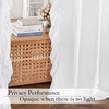 image:imageNICETOWN White Ruffle Shabby Chic Curtains 84 inch Long Rod Pocket Privacy with Some Soft Light Filtering French Country Flowy Drapes for Living RoomFarmhouseBedroom 2 Panels104 WideWhite