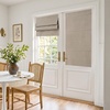 image:imageNICETOWN 100 Blackout Roman Shade for Doors W24 x L72 in Cordless French Door Curtain with Adhesive Top amp Magnetic Lift Privacy amp Thermal Window Shade for Living Room Kitchen 1 PC BeigeBeige