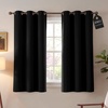 image:imageNICETOWN 100 Blackout Sage Green Curtains for Bedroom 63 Inches Long Grommet Room Darkening Boho Window Treatments Thermal Drapes for FarmhouseOffice W40 x L63 2 PanelsBlack