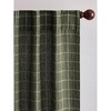 image:imageNICETOWN Olive Green Linen Plaid Bedroom Curtains Rod Pocket amp Back Tab Geometric Jacquard Thick Wovern Mudcloth Light Filtering Window Treatments for Home Decor W52 x L84 2 PanelsOlive Green