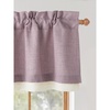 image:imageNICETOWN Sage Green 2 Layers Linen Valance 52 W x 18 L 1 Panel  Rod Pocket DoubleLayered Farmhouse Kitchen Curtain Valance Semi Sheer Rustic Home Decor For Bathroom Small WindowDusty Mauve