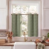 image:imageNICETOWN Taupe 100 Blackout Plaid Cabin Buffalo Gingham Curtain 52W x 84L  Living Room Checkered Patterned Thermal Insulated Grommet Room Darkening Curtains amp Rustic Drapes for Farmhouse 2 PanelsPlaid  Olive Green  White