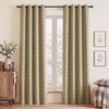 image:imageNICETOWN Taupe 100 Blackout Plaid Cabin Buffalo Gingham Curtain 52W x 84L  Living Room Checkered Patterned Thermal Insulated Grommet Room Darkening Curtains amp Rustic Drapes for Farmhouse 2 PanelsGrid Pattern  Burlap  White