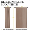 image:imageNICETOWN Bedroom Blackout Panels  Window Treatment Thermal Insulated Solid Rod Pocket Blackout CurtainsDrapes for Kitchen Decoration Cappuccino Set of 2 52 by 63 inches