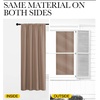 image:imageNICETOWN Bedroom Blackout Panels  Window Treatment Thermal Insulated Solid Rod Pocket Blackout CurtainsDrapes for Kitchen Decoration Cappuccino Set of 2 52 by 63 inches