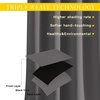 image:imageNICETOWN Blackout 102 inch Curtains for Sliding Glass Door Grommet Thermal Insulated Room Darkening Window Treatment Sound Reducing Drapes for Room Divider Gray W80 x L102 1 Panel