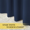image:imageNICETOWN Blackout Curtain Panel 72 L  Window Treatment Energy Saving Thermal Insulated Solid Grommet Blackout Drapes for Living Room Navy 1 Panel 66 by 72Inch