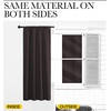 image:imageNICETOWN Blackout Curtain Panels 45 inches Long  Noise Reducing Thermal Insulated Solid Rod Pocket Window DrapesDraperies for Kids Room Toffee Brown 1 Pair 42 inches by 45 Inch