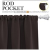 image:imageNICETOWN Blackout Curtain Panels 45 inches Long  Noise Reducing Thermal Insulated Solid Rod Pocket Window DrapesDraperies for Kids Room Toffee Brown 1 Pair 42 inches by 45 Inch