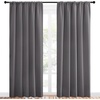 image:imageNICETOWN Blackout Curtain Panels for Window  Energy Efficient amp Noise Reducing Thermal Insulated Rod Pocket Blackout DrapesDraperies for Living Room Grey 2 Panels W52 inches x L84 inches
